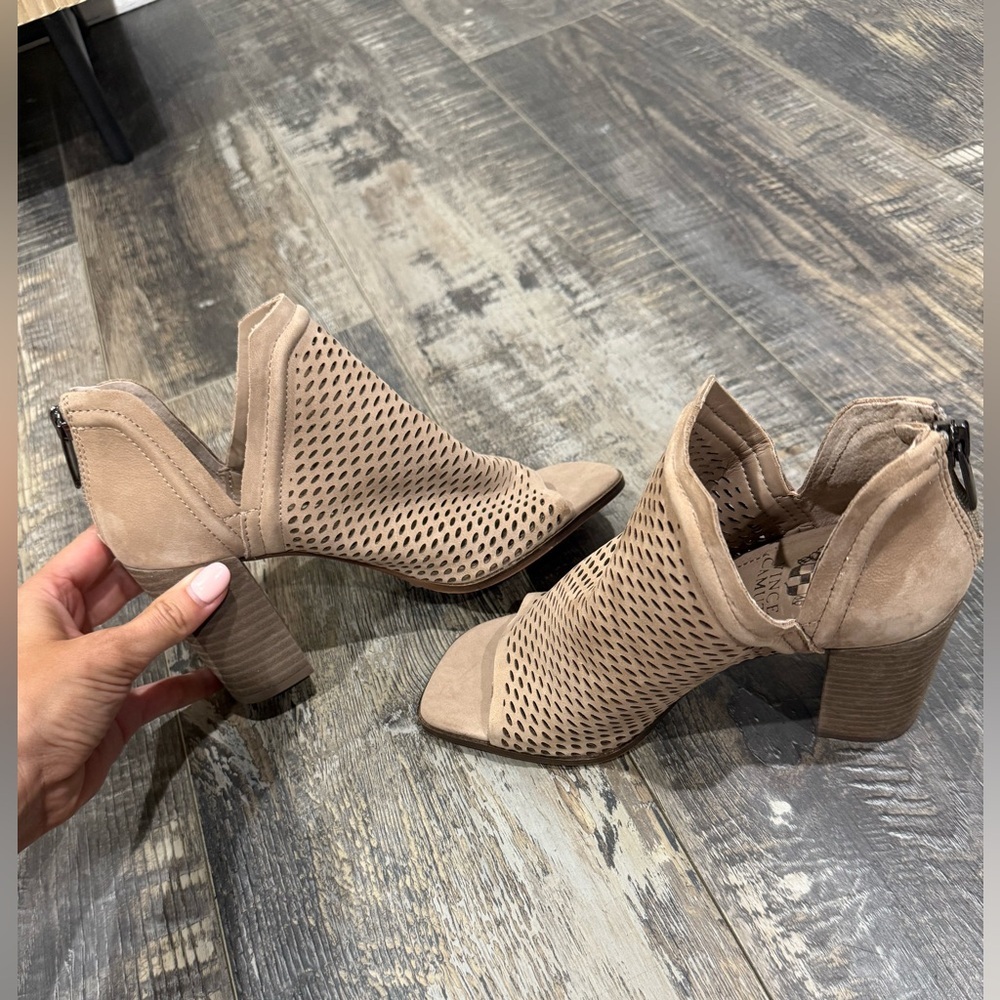 Vince Camuto Taupe Ankle Booties